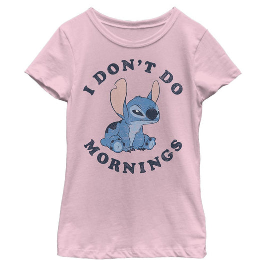 Girl's Disney Stitch Mornings T-Shirt