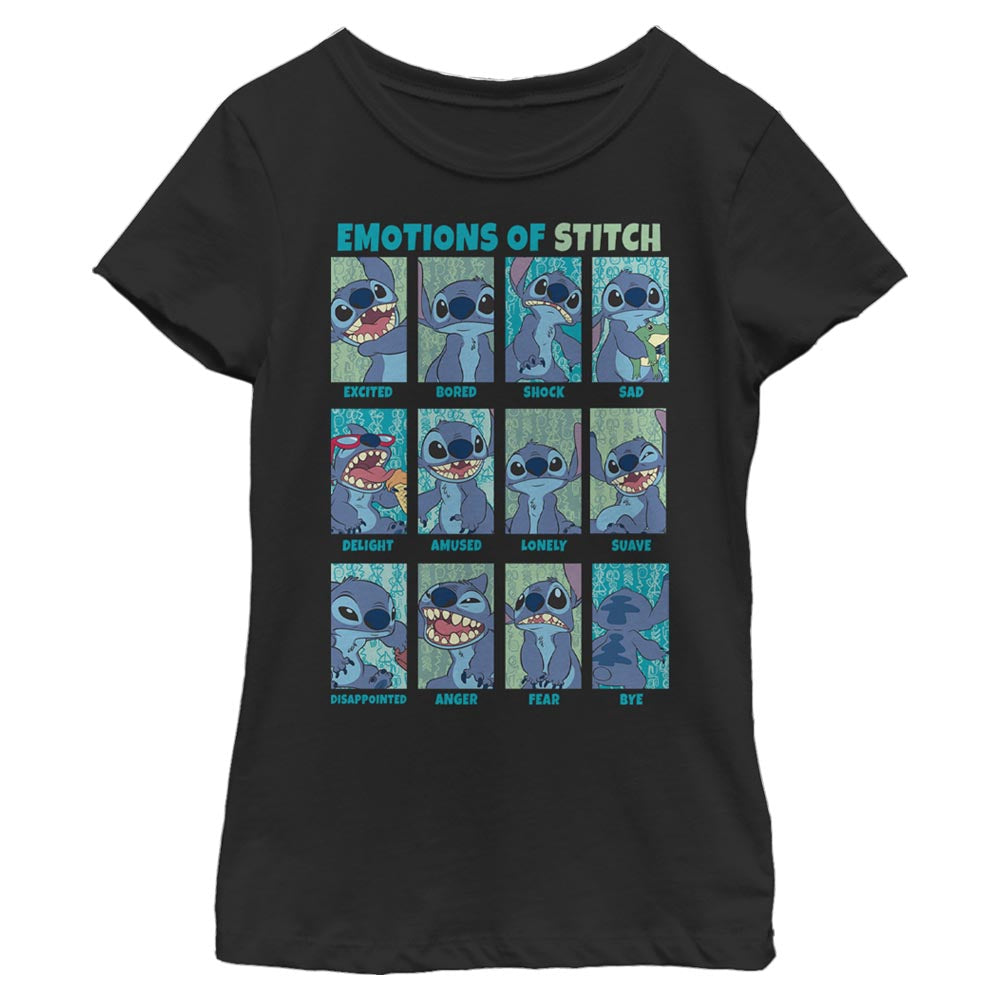 Girl's Disney Stitch Emotion T-Shirt