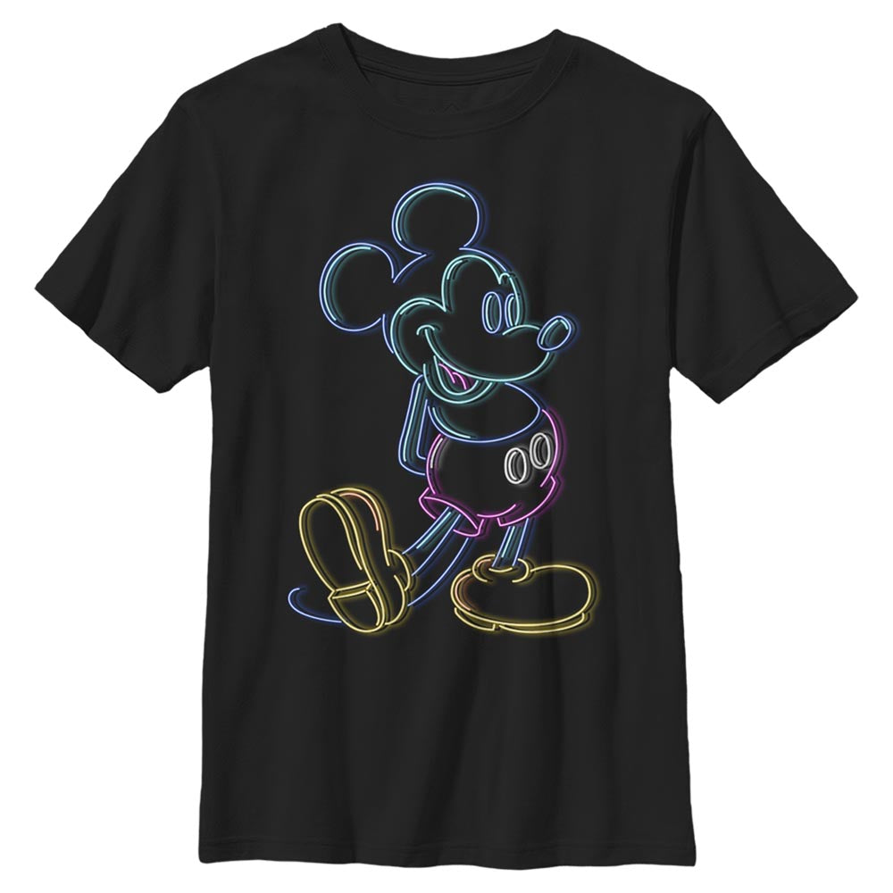 Boy's Disney Neon Mickey T-Shirt