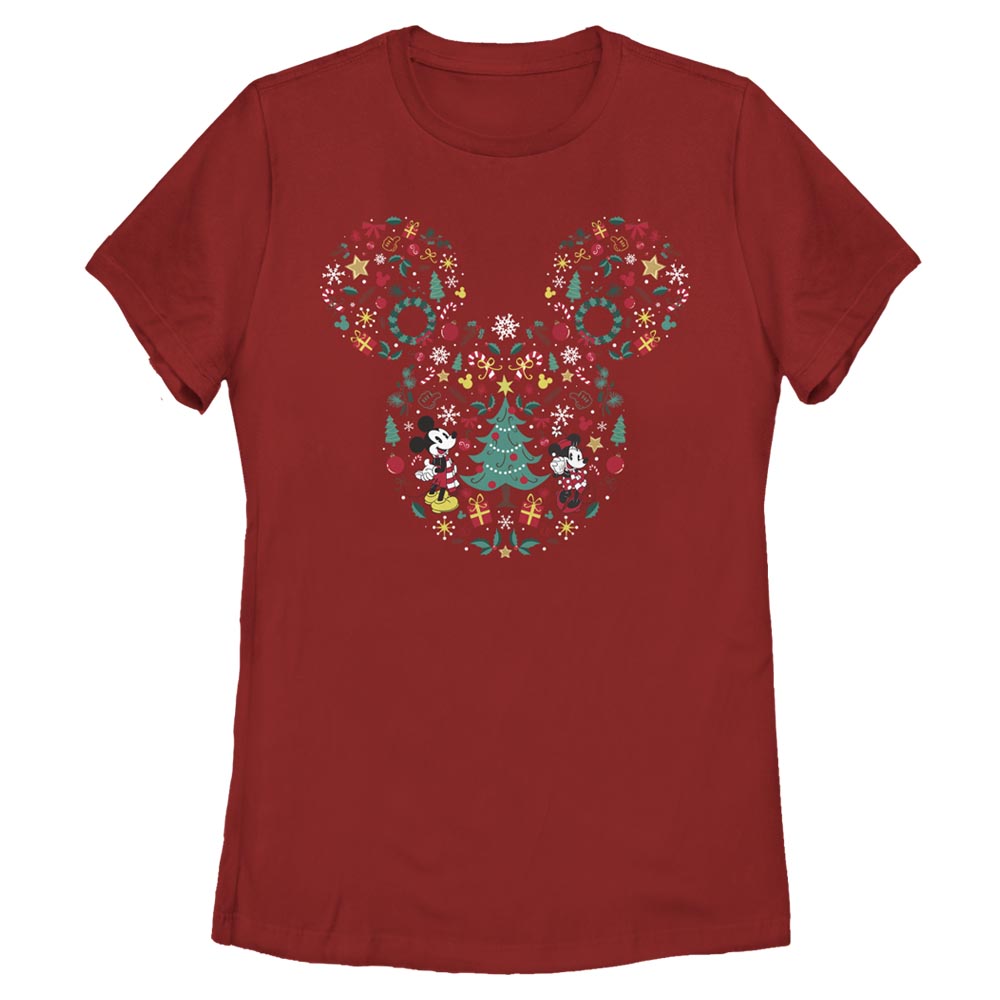 Women's Disney  Christmas Silhouette T-Shirt