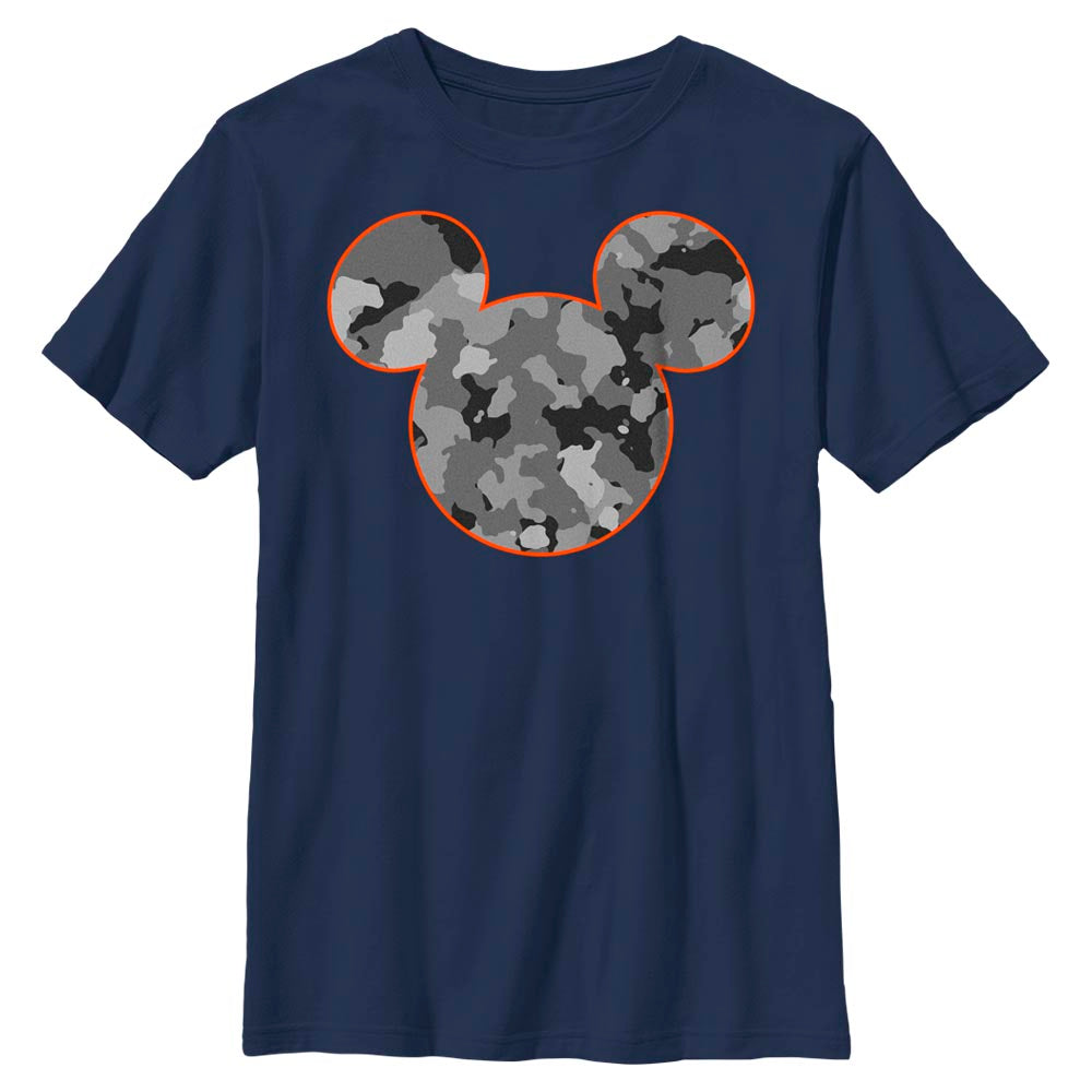 Boy's Disney Camo Mouse Icon T-Shirt